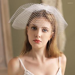 Headpieces Elegant Bridal Birdcage Veil Wedding Party Head Dress Face For Women Blusher Veils Fascinators Hair Accesories