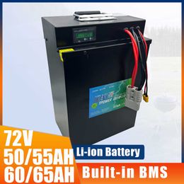 72V 50AH 55AH 60AH 65AH Li-ion With Bluetooth 5000W Tricycle Bicycle Motorcycle Electronic Scooter Lithium Polymer Battery