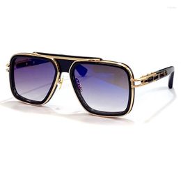 Sunglasses Luxury Vintage Big Size Rectangle Men Designer 2023 Gradient Women Sun Glasses Female Shades UV400