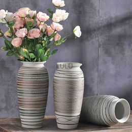 Modern Jingdezhen Porcelain Stand For Flowers Interior Ceramic Vase Home Living Room Decoration Floor Flower Pots Home Decor HKD230810