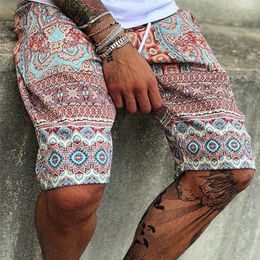 Men's Shorts Casual Fire Bird Print 2023 Summer Sexy Bouquet With Pocket Beach Half Pants