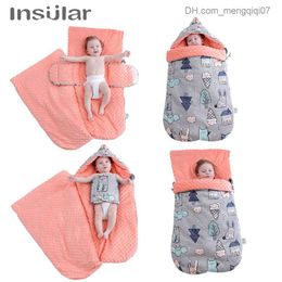 Pyjamas Insulated baby sleeping bag cartoon animal cotton baby stroller baby sleeping bag wheelchair envelope 1-3 years old Z230811