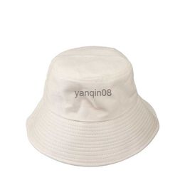 Wide Brim Hats Bucket Hats Quality Men Women Summer Solid Bucket Breathable Cotton Cap Wide Brim Travel Sunscreen Windproof Fishing Fisherman Sun Hat W61 HKD230810