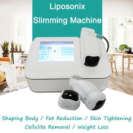Liposonic HIFU Machine Cellulite Removal Shaping Body Weight Loss Fat Reduction Ultrasound Skin Tightening Beauty Equipment 2 Cartridges