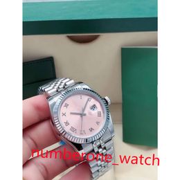 With original box Pink Roman dial Automatic Mechanical Woman Watch 31mm Diamond Bezel Womens Datejust Watches Jubilee Stainless Steel Lady Ladies Wristwatch