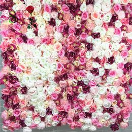 Decorative Flowers SPR -10pcs/lot 3D High Quality Artificial Wedding Flower Wall Background Arrangement Decorations