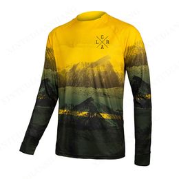 Cycling Shirts Tops Loose rider men's downhill jersey MTB BMX Mountain Endurance Race Bike shirt Cross country DH motorcycle sportswear 230810