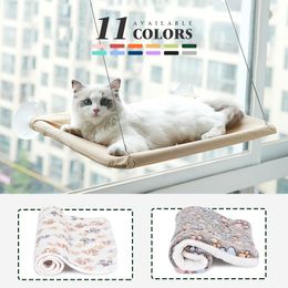 Other Cat Supplies House Hammock Window Bed For Cats Cushion Hanging With Blanket Home Pet Nesk Dog Mat Sleep Accessories 230810