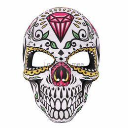 Day of The Dead Masks Sugar Skull Full Face Mask Mexico Parties Masquerade Props Halloween Costume for Women Men HKD230810