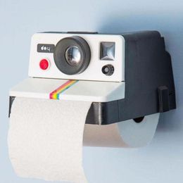 Storage Holders Racks Plastic Camera Shaped Roll Tissue Holder Box Toilet Paper Cover Home Decoration 230810