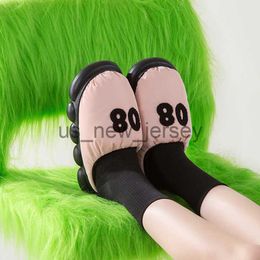 Slippers Shevalues Plush Slippers Women Slippers Winter Warm Waterproof Non-slip Cloud Slippers Outdoor Thick Soled Casual Home Slippers J230810