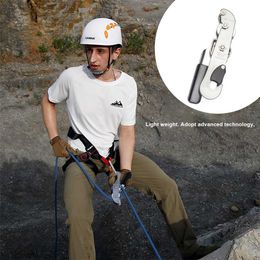 Rock Protection Descender Belay Device Climbing Aider Safety Harness for Mountaineering HKD230810