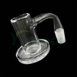 DHL Yinuoou Full Weld Smoking Sandblasting Quartz Charmers Banger With Grid Dish 20mmOD Bevelled Edge Seamless Smoke Nails For Glass Water Bong Dab Rigs Pipes