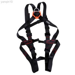 Rock Protection Outdoor Caving Safety Belt Harness Climbing Fall Protection HKD230810
