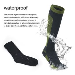 Men's Socks Winter Waterproof Socks Thickened Anti-Wear Warm Mountaineering Stockings Long Tube Anti-sweat Towel Bottom Socks Skiing Sock 230809