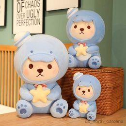 Stuffed Plush Animals Sitting Posture Ocean Bear Doll Soft Cotton Stuffed Plush Toy Warm Family Decoration For Children's Birthday Gift R230810