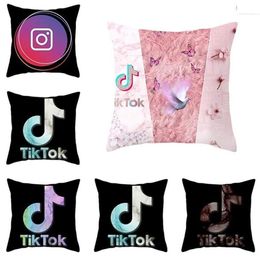 Pillow Cover Tik-Tok Home Decor Pillowcase Square Size 18Inch18Inch Cushion Case Throw Pillow Cover Case1248b