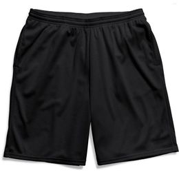 Men's Shorts Mesh Breathable Quick Drying Loose Straight Five Point Basketball Hole Men Mens Adjustable Waist