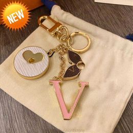 Lanyards High Qualtiy Brand Designer Keychain Fashion Purse Pendant Car Chain Charm Bag Keyring Trinket Handmade Accessories 662ess