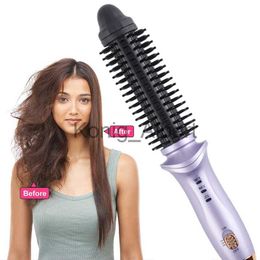 Other Hair Removal Items Mini Hair Comb Brush Styler One Step Hair Straightener Curler Comb 2 In 1 Portable Travel Intelligent Curling Hair Tools x0810