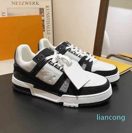 Designer causal Shoes Men Trainers Leather Large Sole Printing Designers Sneakers With Box