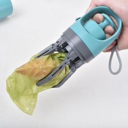 Dog Carrier With Built-in Poop Bag Pick Up Tools Plastic Not Dirty Hands Excrement Clip Easy To Operate Lightweight Claw Picker Upper Tool