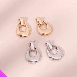 Stud Earrings Unique U-shaped Bright Romantic And Sweet Girl Women's Jewelry Gift 2 Colors In 2023