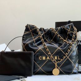 Lady Hobo bag Designer Shoulder bag 39CM Genuine leather Gold coin chain bag Delicate knockoff Super_bagss With Box YC017-2