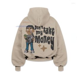 Men's Hoodies Bubble Embroidery Cotton Hoodie Men Women Ins Summer Personalised Design Street Sweatshirt Jacket Campus Retro Casual Tops