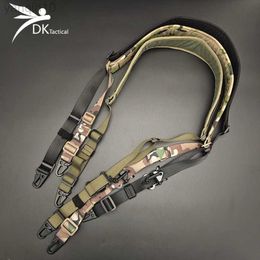 Rock Protection Outdoor Rifle Sling Strap Removable Modular 2 Point /1 Point Sling Padded Tactical Crossbody Strap Airsoft Hunting Accessories HKD230810
