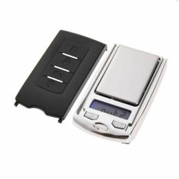 wholesale Hot 100g 200g 0.01g Portable Digital Scales Pocket Balance Weight LED Electronic Car Key Design Jewellery Scale with Retail LL