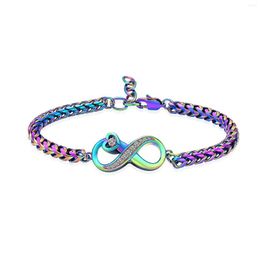 Chains Infinity Heart Cremation Urn Bracelet For Ashes Jewelry Women Girls Link Memorial