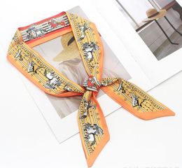 All-match ARM Bag Handle Scarves Tied Ribbon Accessories Hair Band Small Long Scarf Western Style All-Matching