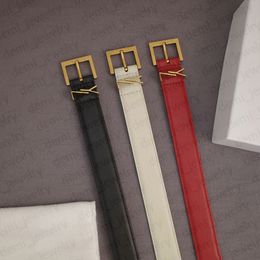 belt111 Genuine Leather Belts Designer 3.0cm Width Leisure Smooth Buckle 2 Color 4 Models Options