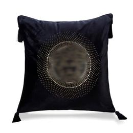 Luxury pillow case designer Cushion cover high quality velvet Fabric crystal Avatar pendant tassel pattern 9 Colours available 50 5257e