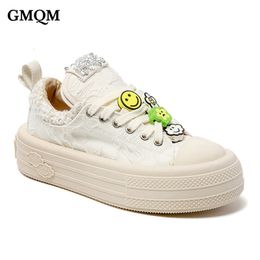 Dress Shoes GMQM Kawaii Shoe's Sneakers Breathable Casual Platform Fashion Vulcanised College Student Flats Big Size 43 230809