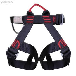Rock Protection 1pcs Gear Climbing Rope Climbing Rappelling Harness Climbing Belt Half-Body Climbing Safety Belt Professional Waist Harness HKD230810