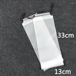 Storage Bags Translucent Plastic Drawstring Bag Beach Waterproof Outdoor Travel Portable Accessories Umbrella