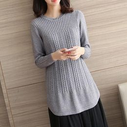 Women's Sweaters Sweater Women O-neck Pullovers Solid Stretch Striped Korean Top Knit Harajuku Spring 2023 Fall Clothes Purple 8 Colours