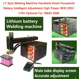 LY Spot Welding Machine Handheld Small Household Battery Intelligent Adjustment High Power 3KW 220V 110V Optional For 18650 3265