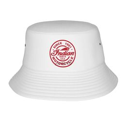 Wide Brim Hats Bucket Hats Indian Motorcycles Made In USA Bob Hat for Men Women Summer Moto Field Hat Style UV Protection for Outdoor Sports Fishing Hats HKD230810