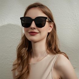 Sunglasses Elegant Retro Large Frame Personality Ladies Square Sun Glasses Trend Eyewear Sun-protection UV400