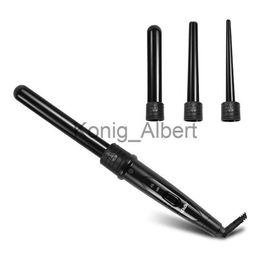 Other Hair Removal Items 3 In1 Hair Curlers Care Styling Curling Iron Wand Interchangeable 3 Parts Clip Hair Iron Curler Set Curler Hair Styles Tool x0810