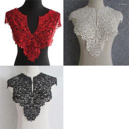 Bow Ties DIY Embroidered Lace Fabric Neckline Collar For Women Dress Applique Sewing Fake Supplies Shirt