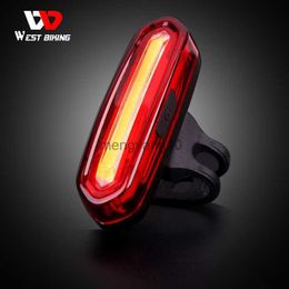 Bike Lights WEST BIKING USB Rechargeable Bike Lights Mountain Warning Light LED Super Bright Change Bicycle Cycling USB Charging Taillight HKD230810