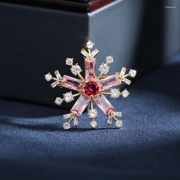 Brooches SUYU Generous Personality Versatile Suit Accessories Women's Cardigan Pin Snowflake Brooch