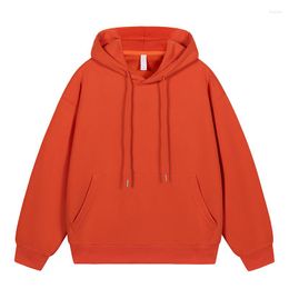 Men's Hoodies Autumn Solid Color Men And Women Hooded Sweatshirts Fashion Korean Street Causal Pullovers Clothing Tops Male Plus Size