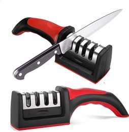 Sharpeners 4Stage Type Knife Sharpener Kitchen Professional Sharpening Tool Quick Diamond Coated Blades 230809