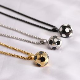 Pendant Necklaces Fashion Charm Football For Women Men Punk Hip Hop Link Chain Necklace Sporty Lover Boys Jewellery Gifts