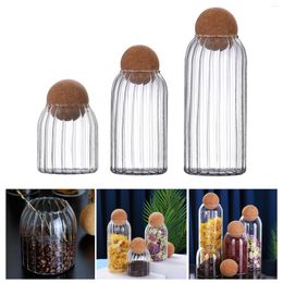 Storage Bottles Bottle Jars With Cork Lid Organiser Canister Decorative Container Tank Coffee Seasoning Cereal